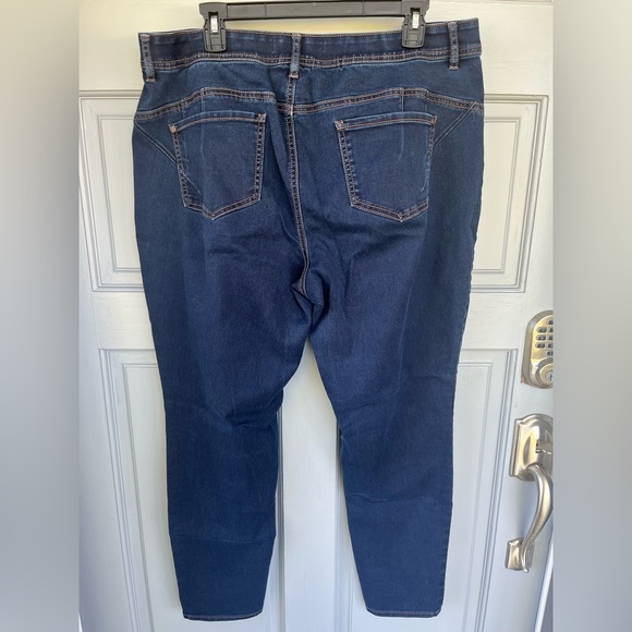 EST 1946 Hi-Rise Skinny Stretch Jeans, Elastic Waistband, Women’s Sz 18W - Picture 8 of 13